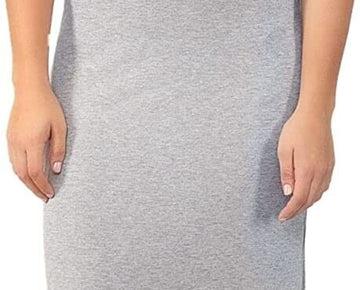 MIKEN Juniors' Racerback Maxi Cover-Up Dress Gray Size XL