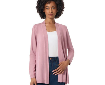 Jones New York Women's Icon Cardigan Sweater Pink Size XL MSRP $90
