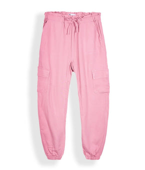 Epic Threads Big Girls Solid Cargo Jogger Foxglove Size XL Pink
