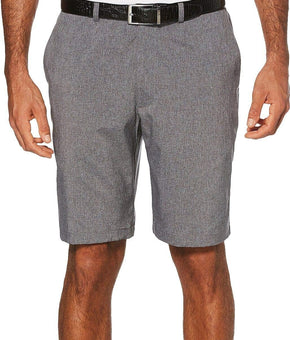 PGA TOUR Men's Flat Front Heather Golf Short with Active Waistband 42 Regular Medium Grey Heather