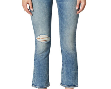 Hudson Holly High-Rise Crop Flare Jeans in Colossal Blue Size 26 MSRP $225