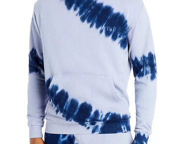 Original Paperbacks Mens Los Feliz Striped Tie Dye Hoodie purple Blue Size M