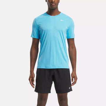 Reebok Men's Short Sleeve Crewneck Training Tech T-Shirt Blue Size M MSRP $25
