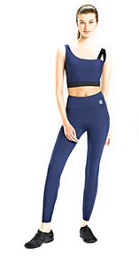 Josie Natori Women's Solstice Full Leggings Size S, Navy Blue