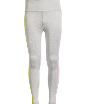 Ideology Big Girls Jersey Core Stretch Legging Grey Pink Blue Size XL 16