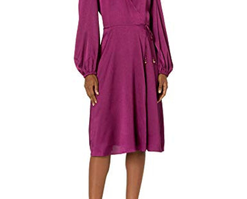 Trina Turk Women's Wrap Dress, Berry in Love, Purple Size 6