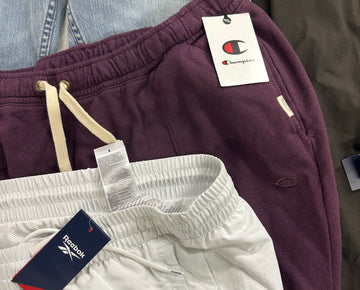 Men's Clothing Bottoms Wholesale Lot, POLO RALPH LAUREN, REEBOK, PGA TOUR, CHAMPION and more, 9 items, Shelf Pulls, MSRP $548