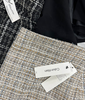Women's Clothing Blazer, Skirt Wholesale Lot, CALVIN KLEIN, KARL LAGERFELD, NY COLLECTION and more, 5 items, Shelf Pulls, MSRP $570