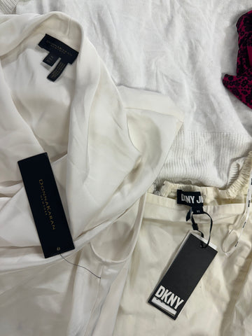 Women's Clothing Assorted Wholesale Lot, DKNY, MICHAEL KORS, REEBOK, VINCE CAMUTO, WHITE MARK and more, 10 items, Shelf Pulls, MSRP $797