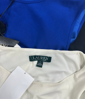 Women's Clothing Dress & Other Wholesale Lot, RALPH LAUREN, TAYLOR, ANNE KLEIN, KARL LAGERFELD PARIS and more, 8 items, Shelf Pulls, MSRP $943