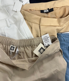Women's Clothing Pants Wholesale Lot, ANNE KLEIN, DKNY, JAG, KARL LAGERFELD, GLORIA VANDERBILT and more, 8 Items, Shelf Pulls, MSRP $592