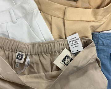 Women's Clothing Pants Wholesale Lot, ANNE KLEIN, DKNY, JAG, KARL LAGERFELD, GLORIA VANDERBILT and more, 8 Items, Shelf Pulls, MSRP $592