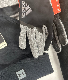 Men's Gloves, Hats and Others, Wholesale Lot, ADIDAS, UNDER ARMOUR, THE NORTH FACE, SPYDER, BASS OUTDOOR, HEAT HOLDERS and more, 24 items, Shelf Pulls, MSRP $750