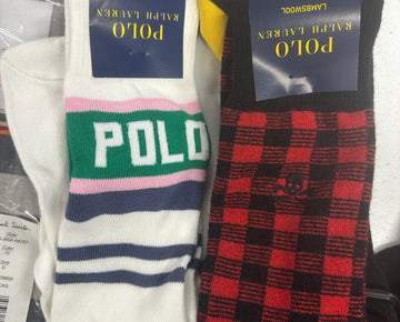 Men's Socks Wholesale Lot, HUGO BOSS, PAUL SMITH, POLO RALPH LAUREN, SPERRY, CALVIN KLEIN, CLUB ROOM and more, 33 items, Shelf Pulls, MSRP $435