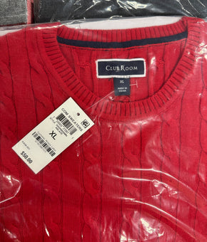 Men's Clothing Tops for Winter, Wholesale Lot, CLUB ROOM 9 items, New, MSRP $418