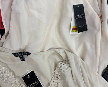 Women's Clothing Assorted Wholesale Lot, POLO RALPH LAUREN, FREE PEOPLE, NORTH FACE, SPYDER, GUESS and more, 11 items, CUSTOMER RETURNS, MSRP $1,104