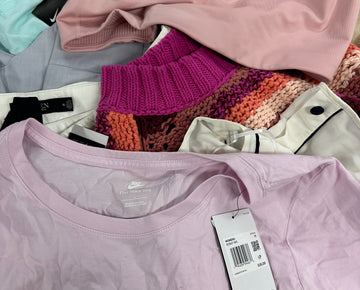 Women's Clothings Assorted Wholesale Lot, NIKE, NORTH FACE, POLO RALPH LAUREN, FREE PEOPLE, VINCE CAMUTO and more, 17 items, CUSTOMER RETURNS