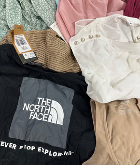 Women's Clothings Assorted, Wholesale Lot, NORTH FACE, POLO RALPH LAUREN, NIKE, DKNY, CALVIN KLEIN and more, 16 items, CUSTOMER RETURNS