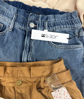 Women's Clothings Bottoms & Others Wholesale Lot, HUDSON, JOE'S JEANS, FREE PEOPLE, DKNY, TRINA TURK and more, 9 items, CUSTOMER RETURNS