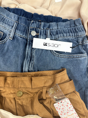 Women's Clothings Bottoms & Others Wholesale Lot, HUDSON, JOE'S JEANS, FREE PEOPLE, DKNY, TRINA TURK and more, 9 items, CUSTOMER RETURNS