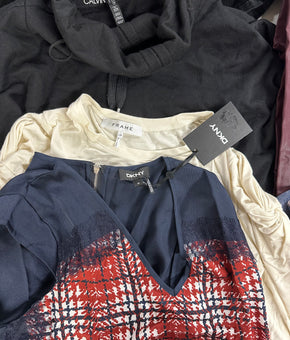 Women's Clothing Assorted Wholesale Lot, FRAME, RAG & BONE, HUDSON, JOE'S JEANS, CALVIN KLEIN, AMERICAN APPAREL and more, 14 items, Shelf Pulls, MSRP $1,592