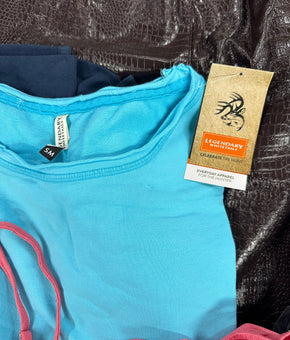 Women's Clothing Assorted Wholesale Lot, LEGENDARY, ASICS, HUDSON, CALVIN KLEIN, 1 STATE, EMERALD SUNDAE and more, 11 items, Shelf Pulls, MSRP $802