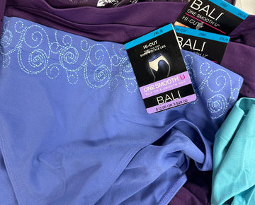 Women's Underwear, Bali Panties Wholesale Lot, 60 items, New, MSRP $720
