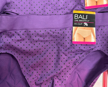 Women's Underwear, BALI Panties Wholesale Lot, 60 items, New, MSRP $720