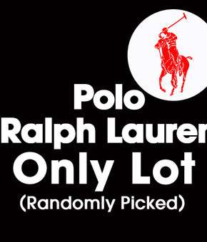 Sample Lot - Polo Ralph Lauren Only Lot, 3-6 Units, Shelf Pulls, (MSRP min. $300)