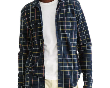 DOCKERS Men Slim-Fit Alpha Smart 360 Flex Stretch Check Button Shirt Size S $79