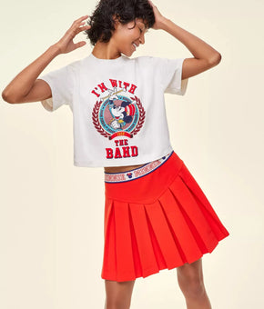 Disney Women's Minnie Majorette Pleated Mini Skirt Red Size S MSRP $70