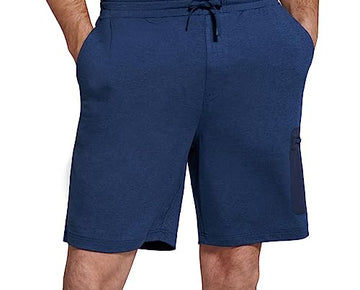 BASS OUTDOOR Men's Knit Shorts, Blue, Size S