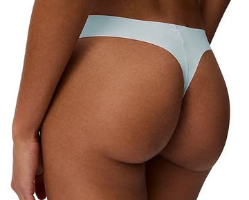 Calvin Klein Invisibles Microfiber Stretch Thong Underwear D3428 Blue Size L