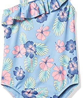 Roxy Girls' Good Emotions One Piece Swimsuit Blue Size 2T