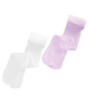 Trimfit Girls 2-Pk. Opaque Tights Pink Ivory Size 8-10
