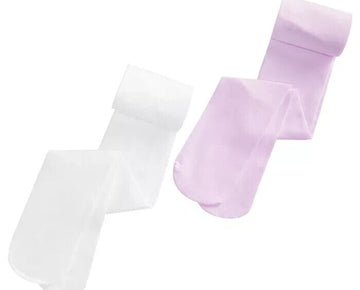 Trimfit Girls 2-Pk. Opaque Tights Pink Ivory Size 8-10
