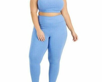 ID Ideology Plus Size Sweat Set Leggings Lavender Blue Plus Size 2X