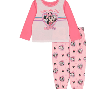 Disney Junior Minnie Mouse AME 2-Piece Pajama Set, Pink, Size 4T