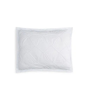 Sky Smock Chevron Textured Cotton KING Pillow Shams Cotton White MSRP $55 SALE