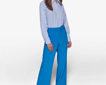 KARL LAGERFELD PARIS Women's Straight-Leg Pants Blue Size 2 MSRP $109