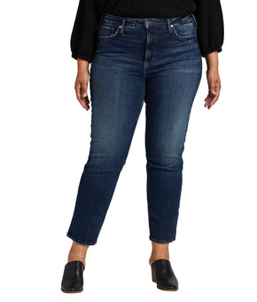 Silver Jeans Co. Plus Sizes 1X Infinite Fit High Rise Straight Leg Jeans $68