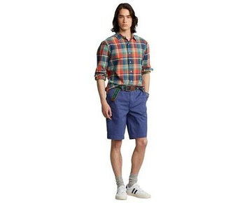 POLO RALPH LAUREN Men's Classic-Fit Chino Shorts Blue Size 40 MSRP $80