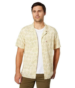 Levi's Men's Classic Camp Collar Relaxed Fit Shirt Yellow Size XL MSRP $55