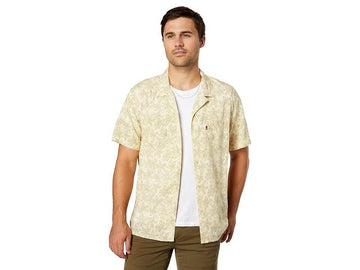 Levi's Men's Classic Camp Collar Relaxed Fit Shirt Yellow Size XL MSRP $55