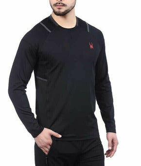 Spyder Men's Active Long Sleeve Tee T-Shirt Proweb Microfleece Black Size XXL