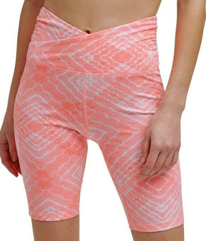 DKNY Sport Women's Shibori Bike Shorts Pink Size M MSRP $45
