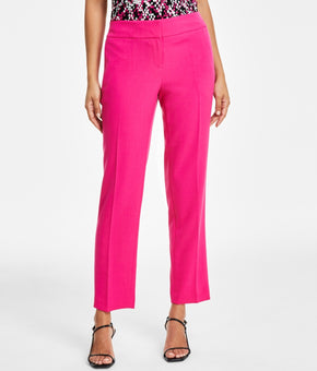 Kasper Petite Slim Straight-Leg Trous Pink Perfection Size 8P MSRP $79