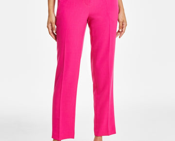 Kasper Petite Slim Straight-Leg Trous Pink Perfection Size 8P MSRP $79