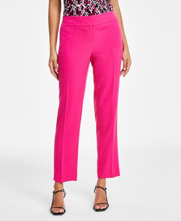 Kasper Petite Slim Straight-Leg Trous Pink Perfection Size 8P MSRP $79
