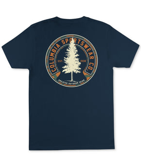 Columbia Men's Logo Graphic T-Shirt Navy Blue Size S MSRP $28